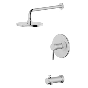 
                  
                    Malibu Single Handle Tub and Shower Trim - Round Shower Head
                  
                