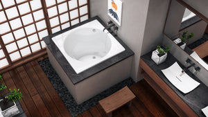 
                  
                    Malibu Isshiki Square Whirlpool Bathtub 40" x 40" x 32"
                  
                