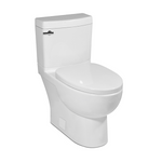 Malibu Home Malibu II Compact Elongated Seat Two Piece Rimless Toilet White by Icera